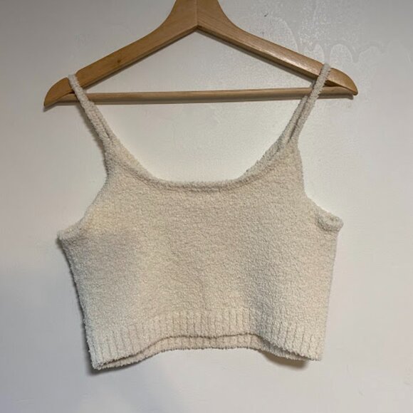 H&M Fuzzy Knit Loungewear Set Women's Cami & Joggers Size M - Picture 2 of 10